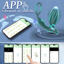 Charger l&#39;image dans la galerie, Plug Anus Vibromasseurs avec Anneau Pénien Sex Toys - Vibrateur Anal 10 modes, Prostate Vibrant Sex Toýs Couple Homme, Gode Homme pour Gay Sextoyse Couple Plaisir Homme avec Telecommande APP
