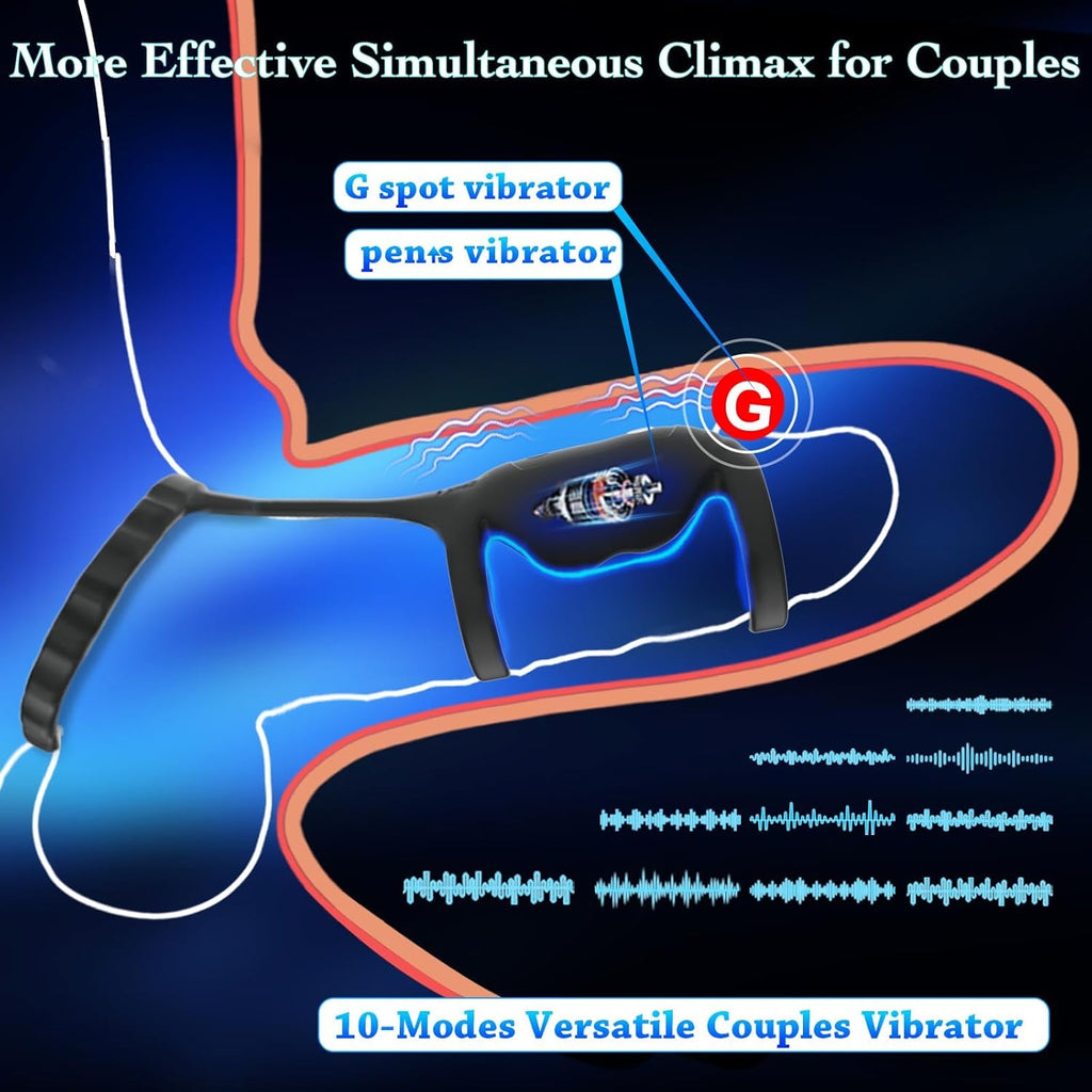 Anneau pénien vibrant, anneaux péniens - Jouet sexuel pour couples - Taille réglable - Jouet sexuel - Modes de vibration pour anneau pénien de longue durée - Jouet sexuel pour les hommes