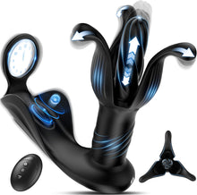 Charger l'image dans la galerie, Prostate Massager Anal Toys, BEISAR Butt Plug Male Sex Toys for Men Sex Toy Anal Plug Adult Toys with 9 Tension Shock Flapping Thrusting Vibrating Cock Ring Anal Vibrator Dildo for Men S&amp;M Paddles