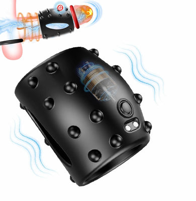 Anneau penien - anneau homme, Anneaux de pénis jouet sexualité couple pour supplémentaire vaginale anale Stimulation, Cockring avec 10 modes de vibration, sexes plaisir homme réaliste