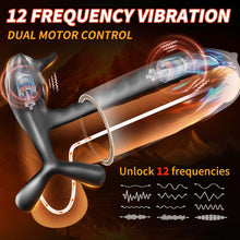 Charger l&#39;image dans la galerie, Anneau Penien - Anneau Homme Vibrant Sex Toýs Femme Homme, 12 Modes Sextoyse Homme Sex Toys, Anneaux de Pénis Sextoyse Couple Plaisir, Sex Toyspour Pour Homme, Anneau Vibrant Pénis Clitoridienne