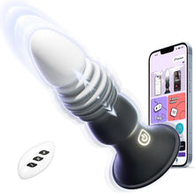 Charger l&#39;image dans la galerie, Sex Toys Plug Anal Vibromasseur - Sex Toýs Homme Stimulateur Prostate Plugs Anals Femme Débutante Gode avec 7 Vibration 7 Poussée, Plug Anus Vibrant Gay Sextoyse Couple Plaisir avec Telecommande APP