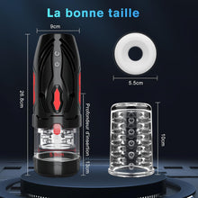 Charger l&#39;image dans la galerie, Masturbateur sex toys vibromasseurs pour homme mains libres avec 7 modes de rotation et fonction choc, masculins masturbeuse orale érotique jouet sexuel, pompe penis