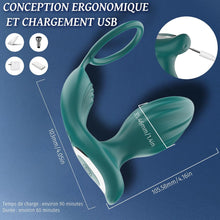Charger l&#39;image dans la galerie, Plug Anus Vibromasseurs avec Anneau Pénien Sex Toys - Vibrateur Anal 10 modes, Prostate Vibrant Sex Toýs Couple Homme, Gode Homme pour Gay Sextoyse Couple Plaisir Homme avec Telecommande APP