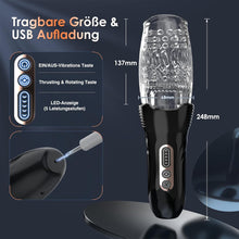 Charger l&#39;image dans la galerie, Masturbateurs Masculins Sex Toys,Masturbâteur Homme Mains Libres 10X5 Mode de Vibration &amp; Rotation Télescopique,Vaginette Sextoyse Homme Sex Masturbateur Homme