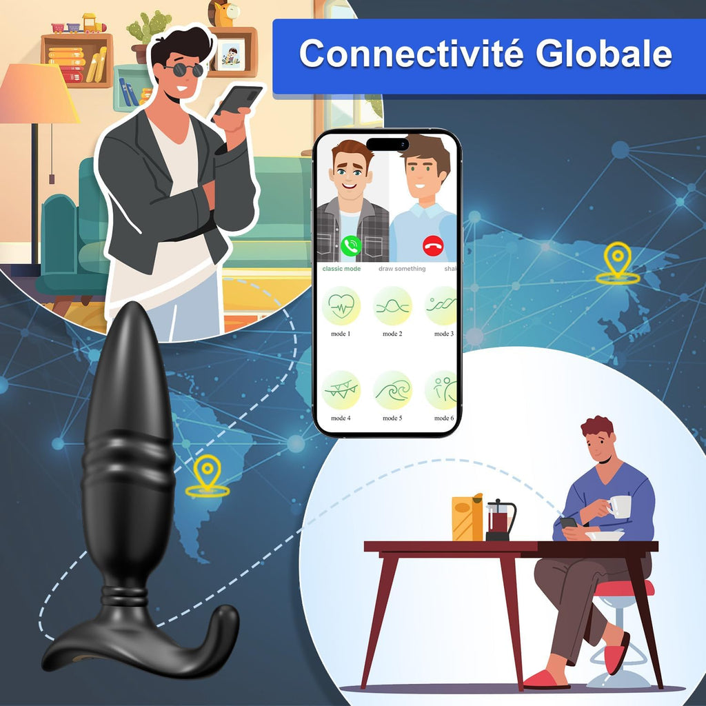 Plug Anus Vibromasseurs Sex Toys - Masseurs de Prostate Vibrant Sex Toýs Couple Homme, Vibrateur Anal Télécommandé Gode Homme pour Gay Sextoyse Couple Plaisir Homme Sex avec 9 Poussée & Vibration