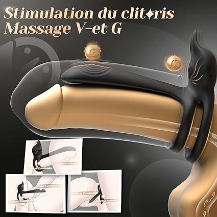Anneau Penien - Anneau Homme Vibrant Sex Toýs Couple Homme, 10 Modes Sextoyse Homme Sex Toys, Anneaux de Pénis Sextoyse Couple Plaisir, Sex Toyspour Pour Homme, Anneau Vibrant Pénis Clitoridienne