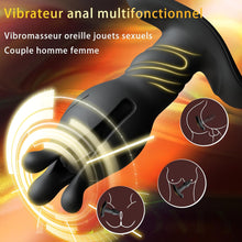 Charger l&#39;image dans la galerie, Vibromasseur anal pour hommes stimulation de la prostate vibromasseur anal pour hommes sextoy avec fonction de choc de tension masseur anal pour hommes dilatateur anal