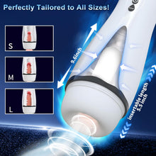Charger l&#39;image dans la galerie, Masturbateurs Masculins Sex Toýs Homme - Masturbateur Homme avec 10 Succion &amp; Vibration &amp; Échappement, Masturbâteur Homme Mains Llibres avec 3D Vaginette Ultra Réaliste, Sex Toys Homme