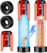 Charger l&#39;image dans la galerie, Pompe à pénis pour agrandissement du pénis, pompe à pénis avec 5 niveaux d&#39;aspiration, jouet sexuel pour homme, 100% étanche, extension de pénis, masturbateur d&#39;érection, jouet sexuel
