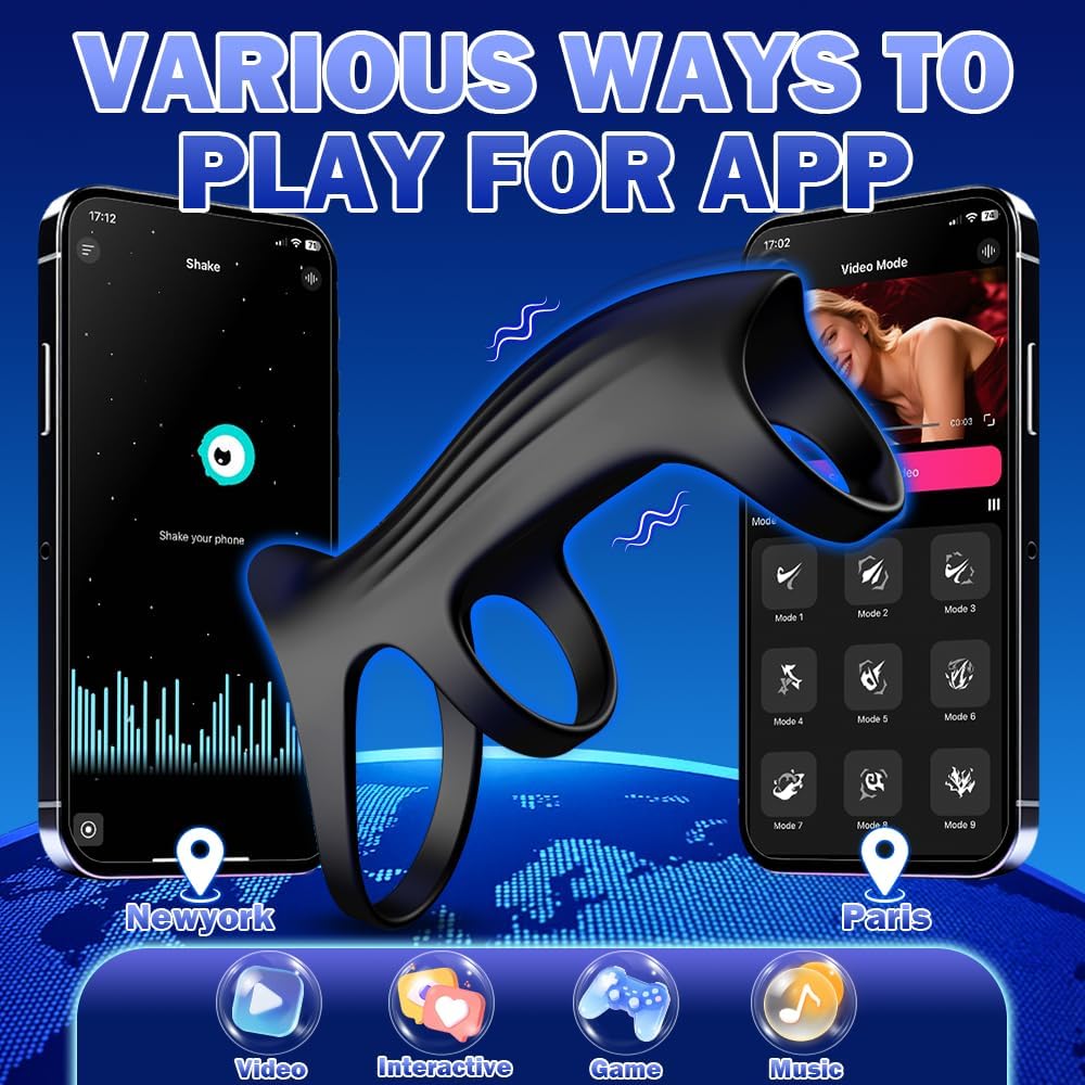 anneau homme sex toys Gode Extenseur Anneau Vibrant Pénis Homme 10 Modes Vibration Jouet Sexualité Couple Penis Anneaux de pénis