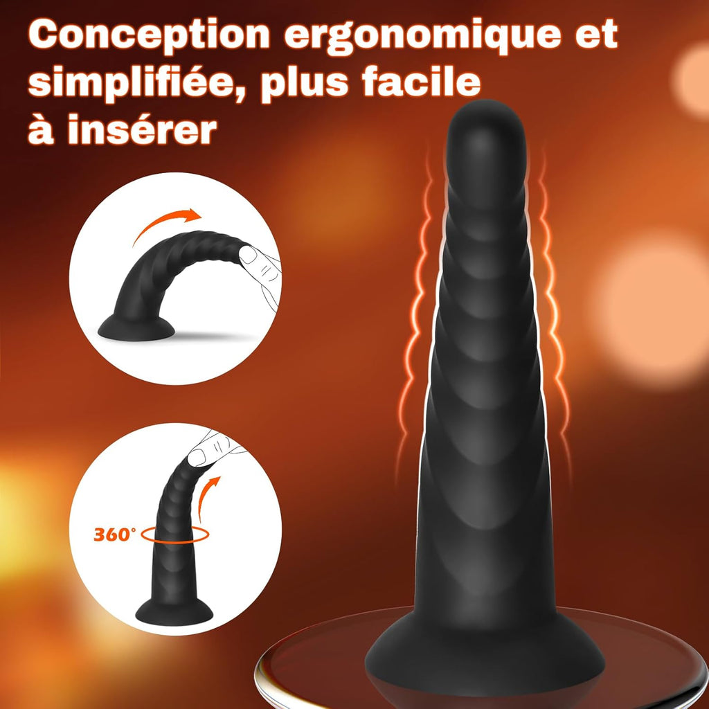 Plug Anal Sex Toýs Femme Hommes et Couples Plug Femme Débutante et Joueurs Avancés Pack de 3 Plugs Anaux en Silicone Sex Toys avec Base à Ventouse Évasée, Masseur de Prostate