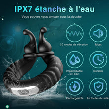 Charger l&#39;image dans la galerie, Sex Toys Anneau Penien - Anneau Homme Sextoyse Couple Plaisir, Anneau Vibrant Pénis Clitoridienne avec 10 Modes de Vibration, Anneaux de Pénis Sextoyse Homme Sex, Anneau Penien Sex Toyspour Pour Homme