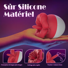 Charger l&#39;image dans la galerie, Vibromasseur pour Femme Clitoridien Puissant Sex Toys avec 10 Modes de Vibration, Sex Toýs Femme Léchage de Langue Sex Toýs Couple, Vibromasseurs Feminin Silencieux de Clitoris et Point G