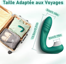 Charger l&#39;image dans la galerie, Vibromasseur en Silicone Point G pour Femme,Clitoris Vibrator avec 10 Modes de Poussée et de Léchage,Étanche Jouets Sexuels Rechargeables avec Stimulation Anale pour Couple, Adultes
