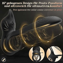 Charger l&#39;image dans la galerie, Anneau Penien - Anneau Homme Vibrant Sex Toýs Couple Homme, 10 Modes Sextoyse Homme Sex Toys, Anneaux de Pénis Sextoyse Couple Plaisir, Sex Toyspour Pour Homme, Anneau Vibrant Pénis Clitoridienne