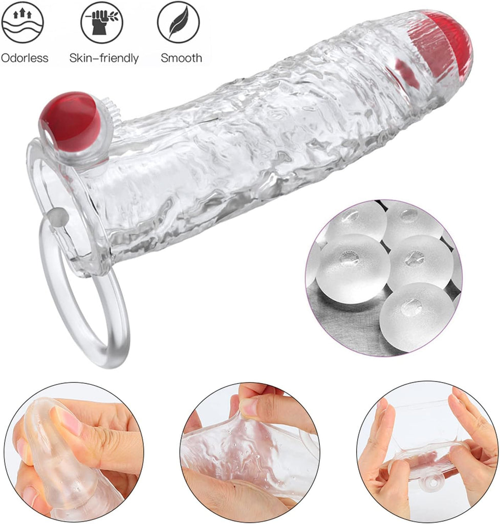 Gaines Pour Pénis, Extenseur De Pénis avec 10 Modes de vibration Pénis Anneau, Jouets Sexuels Manchon Pénis avec télécommande pour Améliorer l'érection et retarder l'éjaculation, Sex toys pour Homme