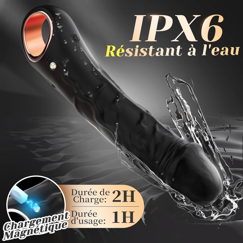 Gode Vibro-masseur Vibromasseur Godemichets Sex Toýs Femme, con 10 Vibrazione Vibromasseurs Feminin Sex Toy Godemichés, Point G Xlitoridien Dildo Gode Femme Sex Sextoys Couple