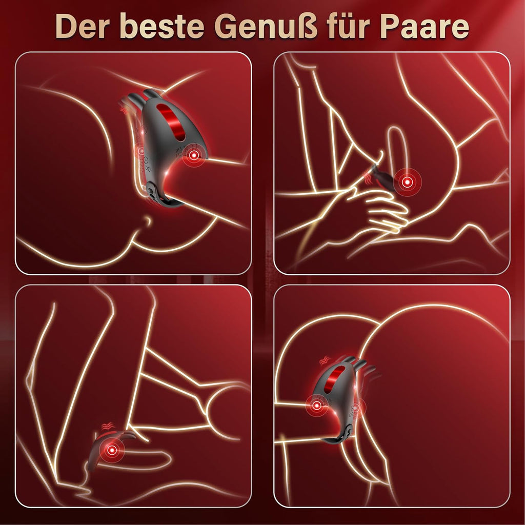 Sex Toys Anneau Penien - Anneau Homme Sextoyse Homme Sex et Rabbit, 7 Modes Sextoyse Couple Plaisir Anneaux de Pénis, Sextoy Anneau Vibrant Pénis Clitoridienne Sex Toyspour Pour Homme Sex Toýs Couple