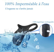 Charger l&#39;image dans la galerie, Anneau Homme Vibrant Sex Toýs Couple, 10 Modes Sextoyse Homme Sex Toys, Sex Toyspour Pour Homme, Anneau Vibrant Pénis Clitoridienne, Anneaux de Pénis Sextoyse Couple Plaisir