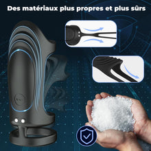 Charger l&#39;image dans la galerie, Anneaux de Pénis Sex Toys, Silicone Anneau Penien - Anneau Homme Vibrant avec 9 Modes de Vibration pour homme, Cockring Sex Toýs Couple à Distance, Jouets Pour Améliorer les Performances Sexuelles