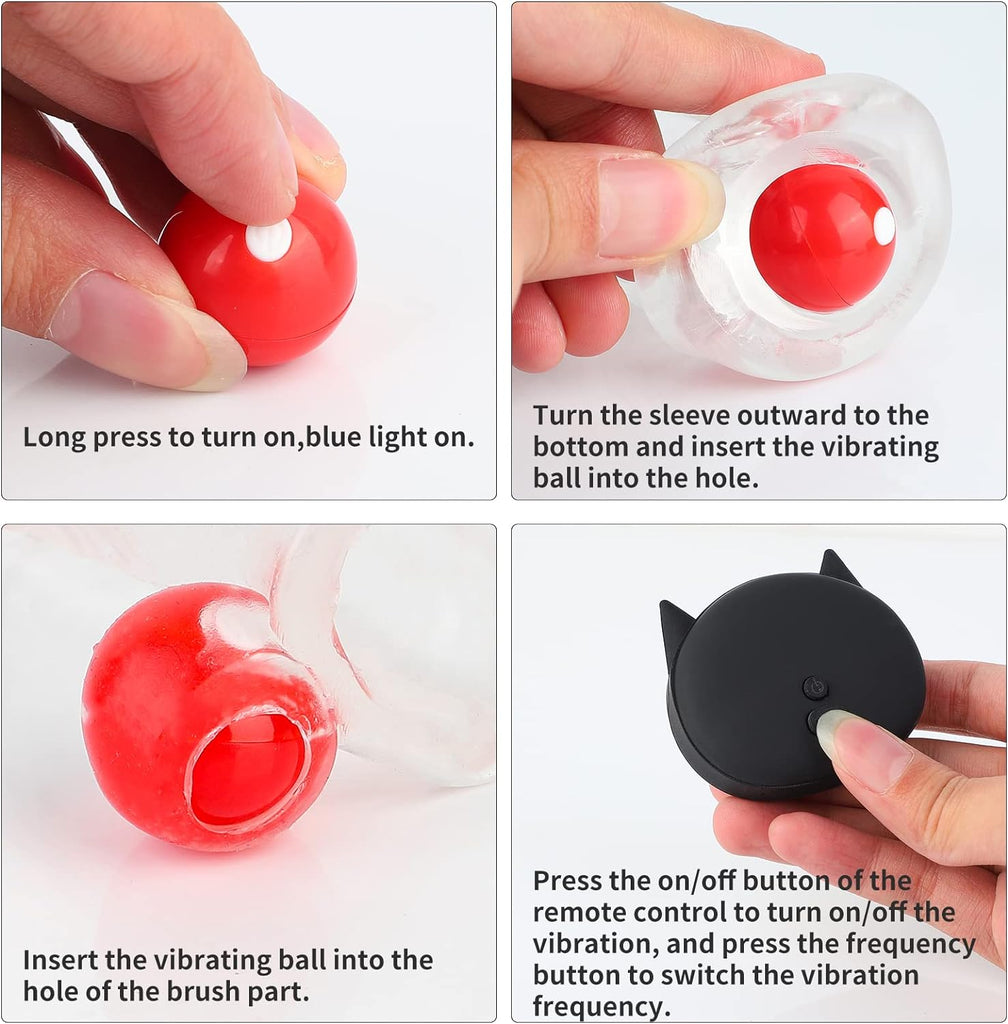 Gaines Pour Pénis, Extenseur De Pénis avec 10 Modes de vibration Pénis Anneau, Jouets Sexuels Manchon Pénis avec télécommande pour Améliorer l'érection et retarder l'éjaculation, Sex toys pour Homme