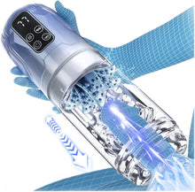 Charger l&#39;image dans la galerie, Penis Pump Realistic Electric Stroker with 7 Sucking Vibrating Thrusting Rotating Licking
