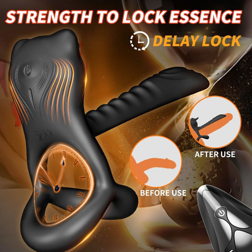 Anneau Penien - Anneau Homme Vibrant Sex Toýs Femme Homme, 12 Modes Sextoyse Homme Sex Toys, Anneaux de Pénis Sextoyse Couple Plaisir, Sex Toyspour Pour Homme, Anneau Vibrant Pénis Clitoridienne