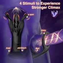 Charger l'image dans la galerie, Prostate Massager Anal Toys, BEISAR Butt Plug Male Sex Toys for Men Sex Toy Anal Plug Adult Toys with 9 Tension Shock Flapping Thrusting Vibrating Cock Ring Anal Vibrator Dildo for Men S&amp;M Paddles