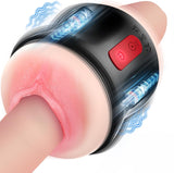 Sex Toys Masturbateurs Masculins Vibrants - Masturbeuse Homme Realiste Sextoyse pour Homme Sex avec Extrémité Ouverte et 9 Modes Forts Vibrateurs Pénis Masturbateur Automatique Sex Toyspour pour Homme