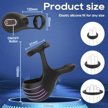 Charger l&#39;image dans la galerie, Sextoy Homme avec Télécommande et Application,Anneau De P-ÊŇIs en Silicone,étanche réglable pénien avec Anneau testiculaire plaisir Couple
