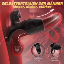 Charger l&#39;image dans la galerie, Anneau Penien - Anneau Homme Gainespour Pénis avec Langue léchant le Clitoris，9 Vibrant Modes Sextoyse Couple Plaisir,Vibromasseur Sex toýs Homme Femme ，Jouet Sexualité Adulte Couple，Sex Toys