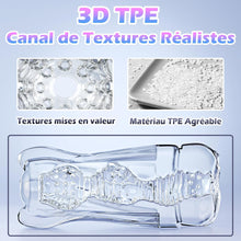 Charger l'image dans la galerie, Masturbeuse Homme Sex Toys Realiste - Masturbâteur Mains Libres Sexes Plaisir Sextoyse Masturbateurs Masculins va et Vient, Poche Chatte 3D Vaginette Silicone Sextoy, Jouets Sexuels pour Hommes Solo