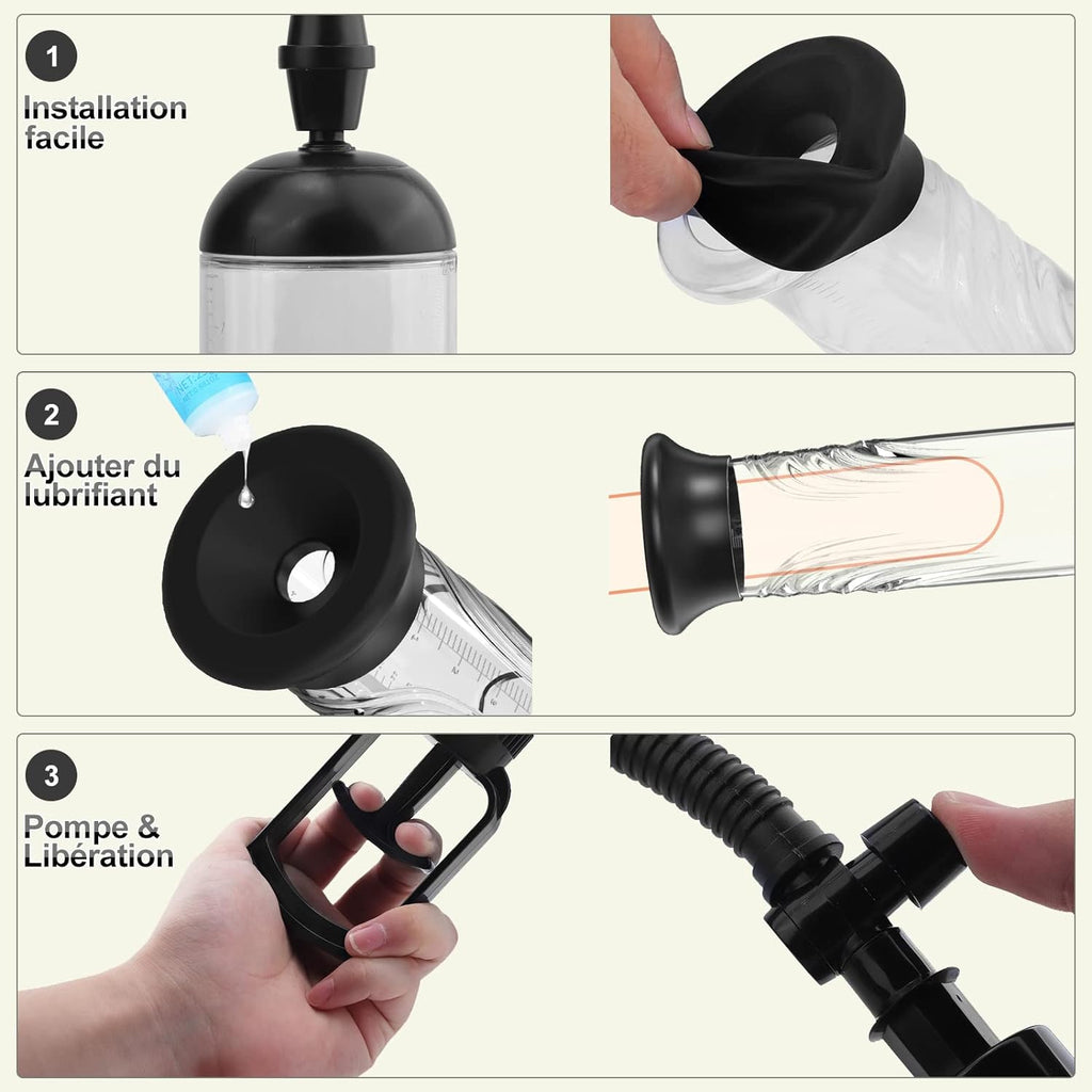 Améliorée Pompes à Pénis Sex Toys pour Homme - Pompe a Penisse Masturbeuse Homme avec Vaginette Silicone Pompe a Penis pour L'agrandissement du Pénis Sextoyse Homme Sex Toyspour pour Couple Plaisir