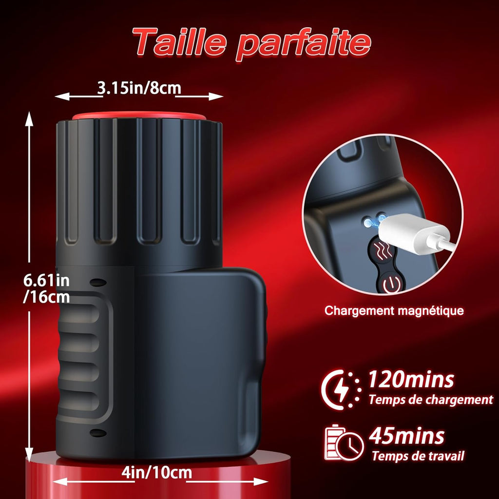 Sex Toýs Homme Automatique Masturbateur Masculins - Sex Toys Masturbâteur Homme Mains Libres Sextoy Masturbeuse Jouet Adult Sextoyse avec 10 Modes de rotation et Vibration, Sexes Vagin Plaisir Objet