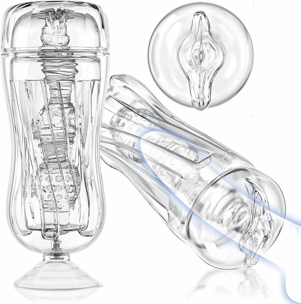 Masturbeuse Homme Sex Toys Realiste - Masturbâteur Mains Libres Sexes Plaisir Sextoyse Masturbateurs Masculins va et Vient, Poche Chatte 3D Vaginette Silicone Sextoy, Jouets Sexuels pour Hommes Solo