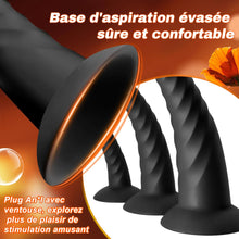 Charger l'image dans la galerie, Plug Anal Sex Toýs Femme Hommes et Couples Plug Femme Débutante et Joueurs Avancés Pack de 3 Plugs Anaux en Silicone Sex Toys avec Base à Ventouse Évasée, Masseur de Prostate
