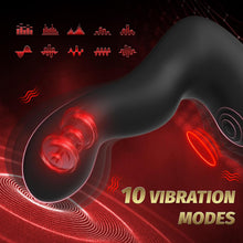 Charger l&#39;image dans la galerie, Plug Anal Sex Toys Vibromasseur pour Homme avec Gonflage Automatique et 10 Modes de Vibration, Masseurs de Prostate Vibrant avec Anneau Pénien et Télécommande, 3 in 1 Sex Toýs Homme Gode Anal