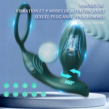 Charger l&#39;image dans la galerie, Plug Anus Vibromasseurs avec Anneau Pénien Sex Toys - Vibrateur Anal 10 modes, Prostate Vibrant Sex Toýs Couple Homme, Gode Homme pour Gay Sextoyse Couple Plaisir Homme avec Telecommande APP