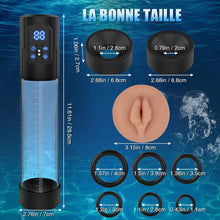 Charger l&#39;image dans la galerie, Pompe à Pénis Sex Toys Homme Masturbeuse - Jouets Sexuels pour la Masturbation Masculine，Sextoy Pompe à Vide Extender avec 4 Modes D&#39;aspiration, Jouet Adulte avec Anneau de Bite et Vagin Réaliste