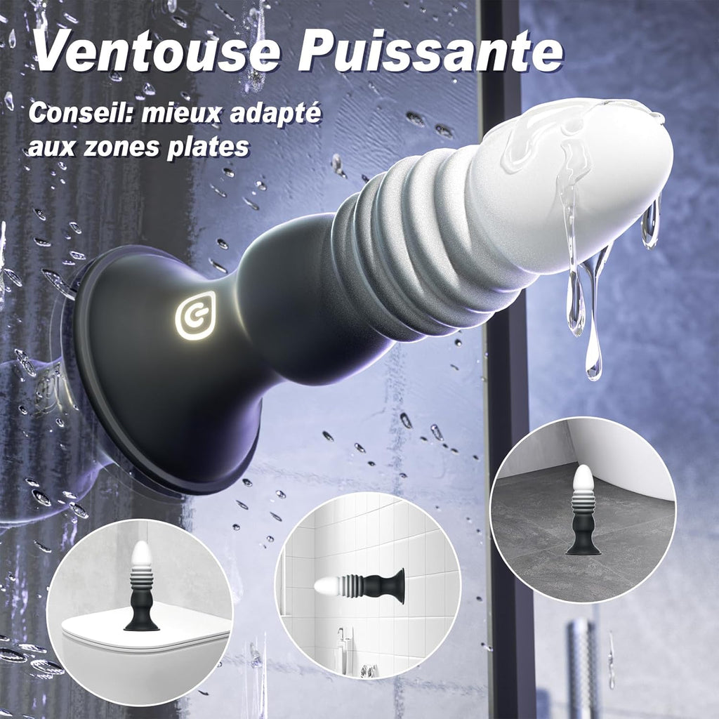 Sex Toys Plug Anal Vibromasseur - Sex Toýs Homme Stimulateur Prostate Plugs Anals Femme Débutante Gode avec 7 Vibration 7 Poussée, Plug Anus Vibrant Gay Sextoyse Couple Plaisir avec Telecommande APP