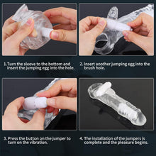 Charger l&#39;image dans la galerie, Gaines Pour Pénis, Extenseur De Pénis avec Vibrateur Pénis Anneau, Jouets Sexuels Manchon Pénis pour Améliorer l&#39;érection et retarder l&#39;éjaculation, Sex toys for Homme
