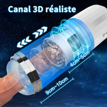Charger l&#39;image dans la galerie, Masturbeuse Homme，Masturbateurs Masculins，Avec 10 Modes de Vibration et 5 Modes de Succion ，Piston Rétractable et rotatif au Niveau du Gland，Masturbateur Automatique