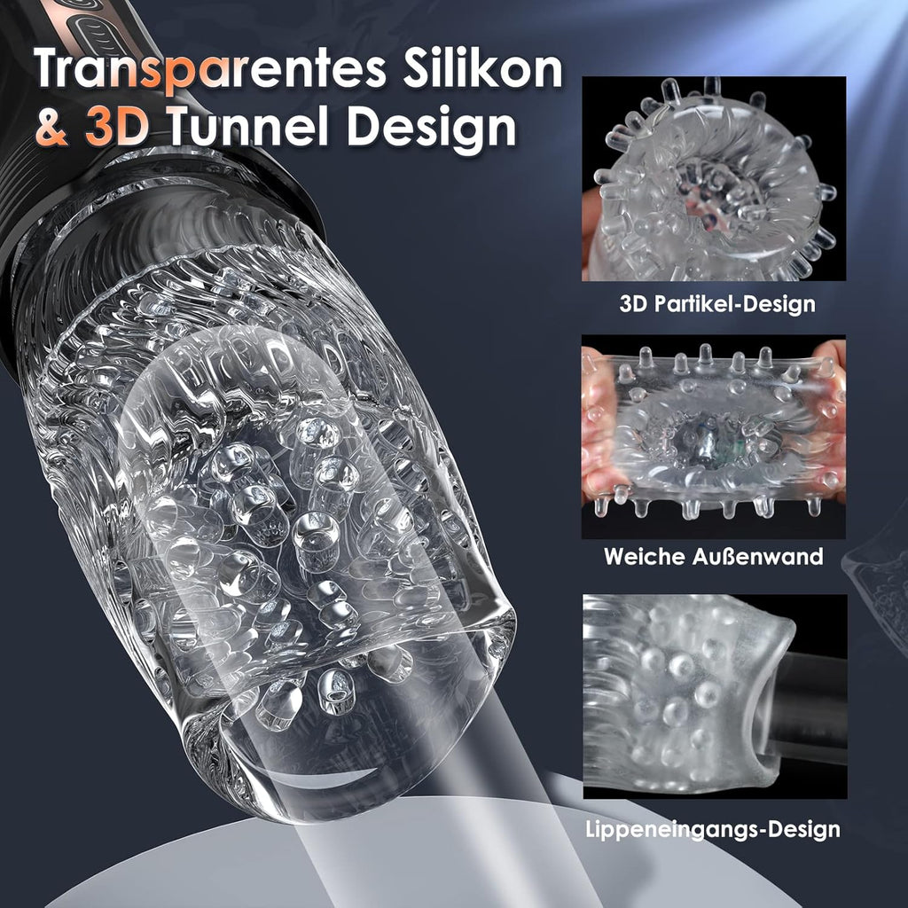 Masturbateurs Masculins Sex Toys,Masturbâteur Homme Mains Libres 10X5 Mode de Vibration & Rotation Télescopique,Vaginette Sextoyse Homme Sex Masturbateur Homme