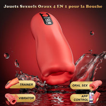 Charger l&#39;image dans la galerie, Sex Toýs Homme Masturbateur Homme - Sextoy Masturbâteur Masculins Mains Libres, Vibro Vaginette Branleur Toys mit 9 Modes de Vibration &amp; 3 Modes de Succion Va et Vient, Suceur de Pénis Jouet Adulte