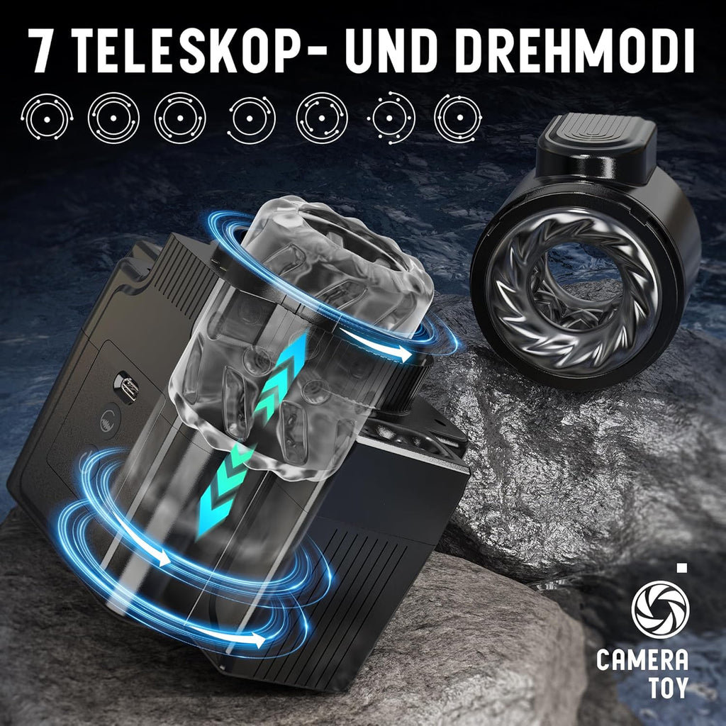 Masturbeuse Homme Sex Toys, Masturbateurs Masculins Mains Libres avec 7 Modes d'aspiration et 7 Modes de Rotation, Masturbateur Homme Automatique Vaginette Ultra Réaliste Sextoyse Homme Sex