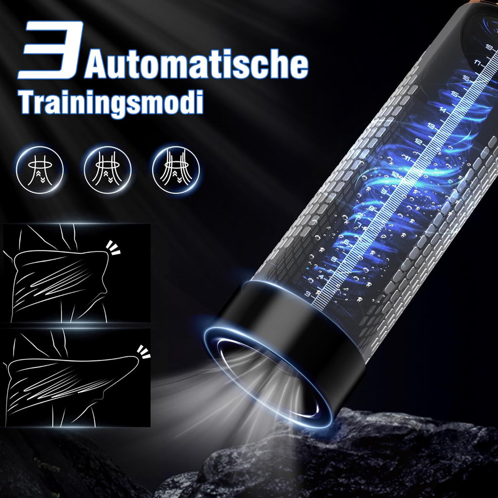 Pompe à Pénis Sex Toys Homme Masturbeuse, Jouet Adulte pompe à vide électrique pour pénis avec chatte de poche 4+3 modes d'aspiration, Sextoy Pompe à Vide Extender avec 2 anneaux en silicone