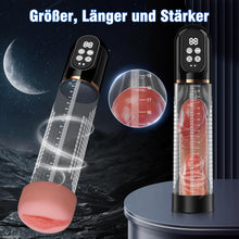 Charger l&#39;image dans la galerie, Pompe à Pénis Sex Toys Homme Masturbeuse, Jouet Adulte pompe à vide électrique pour pénis avec chatte de poche 4+3 modes d&#39;aspiration, Sextoy Pompe à Vide Extender avec 2 anneaux en silicone