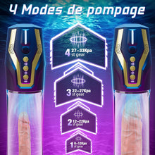 Charger l&#39;image dans la galerie, Pompes à Pénis Vaginette Masturbateur Automatique - Contrôle Vocal Pompe Penis Sex Toýs Homme avec 4 Modes d&#39;aspiration &amp; 4 Modes de Pompage, Masturbateurs Masculins Pompe a Penis Masturbeuse Homme