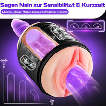 Charger l&#39;image dans la galerie, Masturbateurs Masculins Sex Toys Masturbeuse Homme, Masturbâteur Homme Mains Libres avec 7 Modes de Vibration, 2 Moteurs Masturbateur Vaginette Sextoy Homme